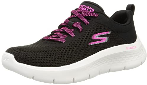 Skechers Go Walk Flex-Alani, Scarpe da Ginnastica Donna, Nero e Rosa, 38 EU