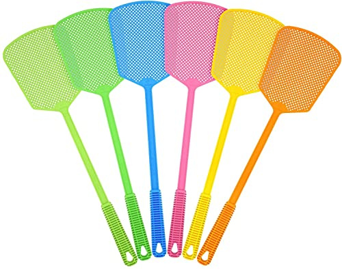 Swatters - Juego de matamoscas, diseño de matamoscas, con mango largo gigante, matamoscas grandes que funcionan para interiores y exteriores