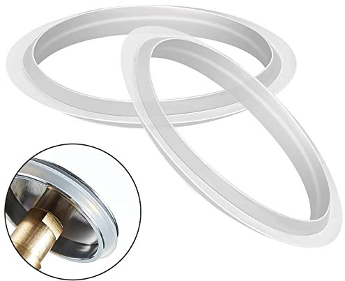 SHENLONG Sink Plug Rubber Seal 2PCS Bathroom Sink Drain Plug Stopper Silicone Clear Rubber Gasket for Bathroom Wash Basin Drain Plug 31/39mm