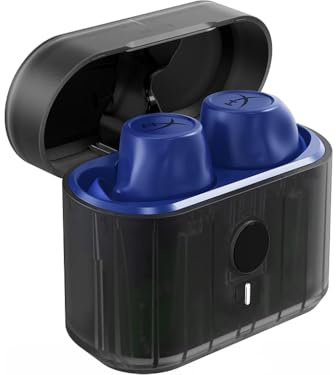 HyperX Cirro Buds Pro Casque Gaming sans Fil avec ANC, Bluetooth 5.2, Faible Latence, Batterie 35h, Bleu
