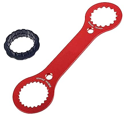Voarge Fahrrad Tretlager Reparaturwerkzeug Aluminium Achsschlüssel Werkzeug Kompatibel für Fahrrad Reparaturen,Zentrum Lock Schlüssel