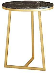 Nachttische Kleiner runder Marmortisch, glatter Arbeitsplatten-Couchtisch für den Innenbereich für Wohnzimmer, Schlafzimmer, Balkon, Sofa, Beistelltisch, Korbtisch (Farbe: C, Größe: 40 x 40