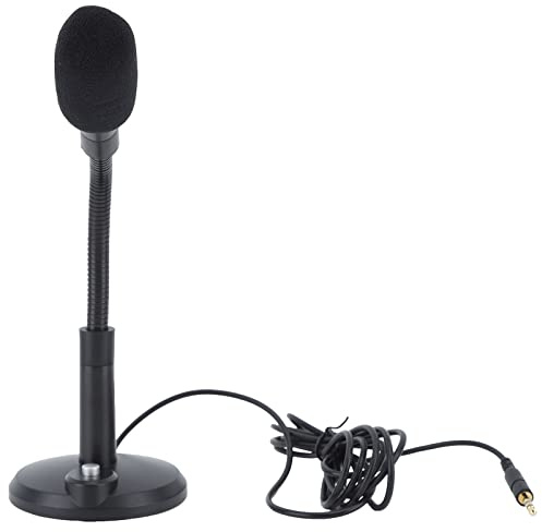 Microfono per PC, Microfono USB C, Microfono per Computer per Desktop, Microfono Cablato, Pickup Direzionale a 360 Gradi, Alta Sensibilità, Voce Chiara, Microfono per PC Desktop(3,5 mm)