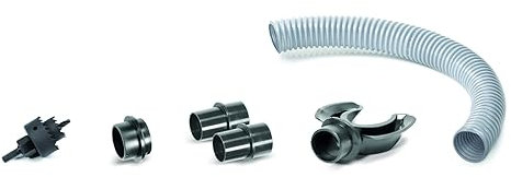 Spetebo Regentonnen Anschlussset zum Anbringen am Regenrohr - 6-teilig - Regenwassertank Zubehör inklusive Lochfräse - Schlauch Anschluss Set für Wassertank Regenfass Verbinder Komplettset