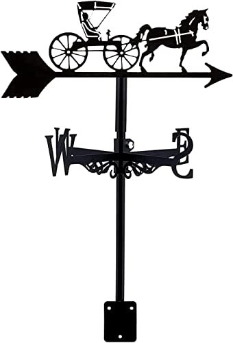 Girouette créative Classique Durable Girouette Rétro Chariot Décoration Girouette Extérieure Ferme Jardin Patio Cour Toit Ornement Girouettes
