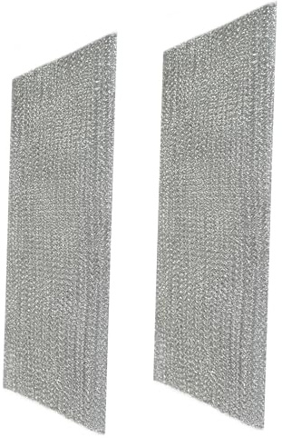 Air Filter Factory Grease Filter S99010370, 99010370, B080879229, B08087661 Replacement For Broan Nutone Made In USA Aluminum Mesh Grease Range Hood Filter 2-Pack