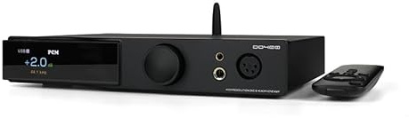 SMSL DO400 DAC-Kopfhörerverstärker komplett ausgewogen USB MQA DAC Ausgang Kopfhörerverstärker mit Fernbedienung (schwarz)