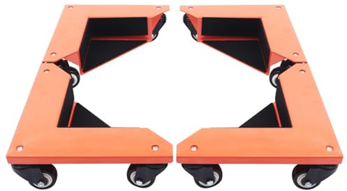 unkonwcy Lot de 4 roulettes pivotantes pour armoire de bureau, meubles, déménagement, 3 roues, roulettes pivotantes, chariot de transport pour déplacer sans effort, VNBITG8