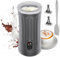 Ovetedot Montalatte Elettrico, Automatico 4 in 1 Cappuccinatore Elettrico con 240 Ml, Schiuma di Latte Calda e Fredda, Montalatte per Caffè, latte, Cappuccino, Macchiato, Grigio