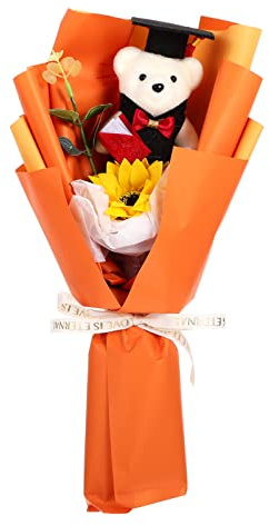 Luxshiny Bouquet Laurea Per Festeggiare Diploma Decorazione Per Festa Laurea Memorabile Per Compagni Amici