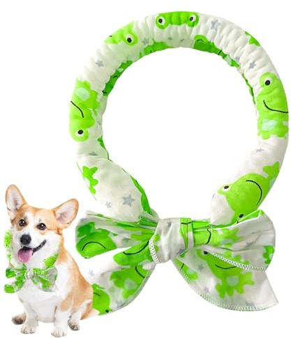 Pet Cooling Bandana, Cooling Dog Collar,Instant Cooling Collar for Dogs and Cats with Bow Tie - Adjustable Dog Neck Wrap