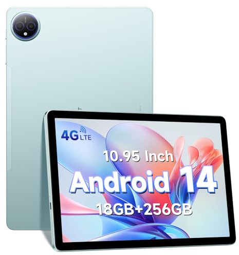 FOSSiBOT Tab12 Android 14 Tablet 10.95 Pollici,18(6+12) GB RAM +256 ROM(TF 1TB) Octa Core Tablette 4G, 1920 * 1200 FHD+,7000mAh,13MP+5MP|Double 4G LTE| OTG| GPS|Widevine L1| BT5.0|Face ID