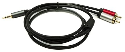 System-S Câble audio RCA 2 RCA 100 cm mâle vers jack AUX 3,5 mm 3 broches