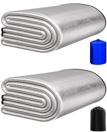Xujuika Tapis Camping Sol | Matelas Isolant Bivouac | Tapis De Sol Intérieur Isolant Thermique Camping | Tapis De Couchage Tente | Tapis Sol Isolant Matelas pour Camping, Randonnée, Pique-Nique