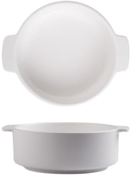YCCHAH Zuppiera Semplice Zuppiera A Doppia Orecchie, Zuppiera In Ceramica For Uso Domestico, Ciotola Grande Zuppiera In Ceramica(1)