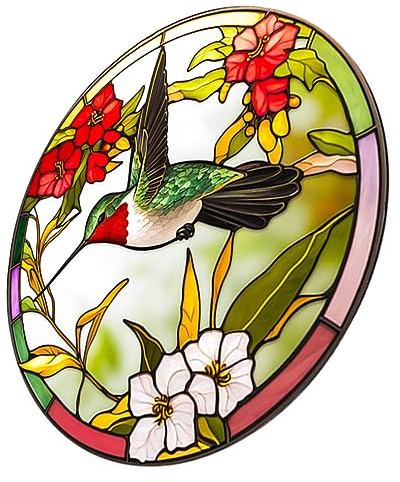 TOPBATHY Pegatinas Para Ventanas Anticolisión Diseño Decoración De Ventanas Verano Calcomanías Estáticas Para Vidrio Coloridas y Removibles Para Protección De Pájaros