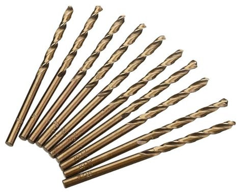 Brocas helicoidales de cobalto M35, 10 Uds., 1,5/2/2, 5/3/4/4, 5/5mm, accesorios for herramientas eléctricas for agujeros de perforación de Metal y acero inoxidable(3.5mm 10pcs)