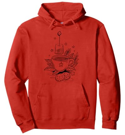 Design Earl Grey Tasse de thé, étoiles et feuilles de thé Sweat à Capuche