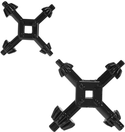 WOONEKY 2 Pezzi Chiave Mandrino Ergonomica Nero per Trapano Manuale Strumento per Stringere e Allentare Mandrini Adatta Diversi Adattatori e Utensili di Foratura