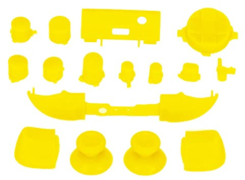 Dioche Trådlös SFull Game Controller-knappsats för Series X/S - Högkvalitativa ABS-ersättningshandtag - Komplett Speltillbehörssats för Anpassning (Gul)