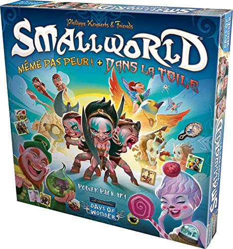 ASMODEE | Small World - Pack 1- Inte ens rädd, Spindelwebben | SV | Plattspel