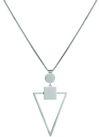 LIEBESKIND BERLIN Damen-Ketten mit Anhänger & Anhänger Edelstahl LJ-0283-N-80, silber