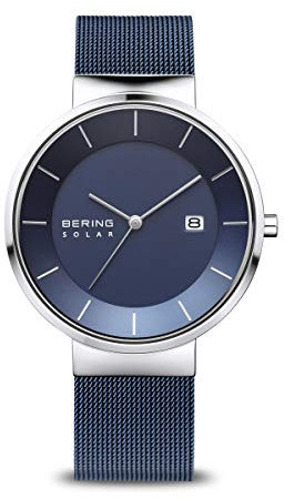 BERING Herren Uhr Solar Movement - Solar Collection mit Edelstahl und Saphirglas 14639-307