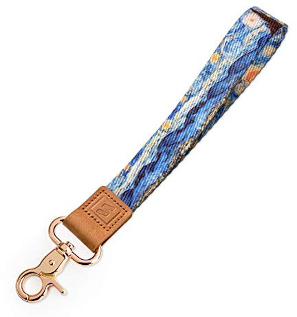 Senlly Fashion Schlüsselband (Verschluss) 1 Wristlet Lanyard Van Gogh Sternennacht