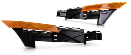 CarLights360: For 2006 2007 2008 2009 Ford Fusion Side Marker Light Assembly Driver and Passenger Side Pair w/Bracket w/Bulbs - Replaces FO1026107 FO1027107 | 6E5Z-17C947-B, 6E5Z-17C947-A
