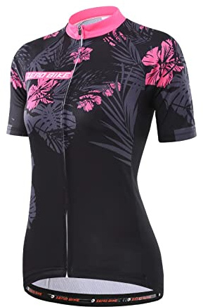 Kvinnors cykel cykling andas snabbtorkande tröjor, jersey cykel kortärmad jacka, 0004, XL