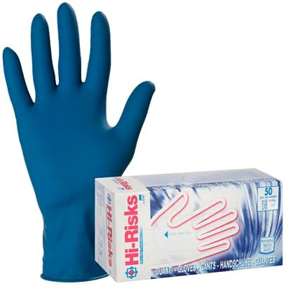 Fercolor Guanti Blu in Lattice Spessorati 0.30 MM HI-RISKS (conf. 50 pz) (1, M)
