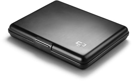 ÖGON -DESIGNS- Aluminium-Geldbörse mit RFID-Schutz. Modell: Stockholm Large | Für Ausweis & Führerschein. Bis zu 10 Karten, Geldscheine & Belege. Schneller Kartenzugriff.