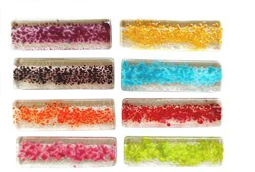 Deverreetdecouleurs Ensemble de porte couteaux - repose baguette - art de la table - couleur - transparent - moderne- original - multicolore - table unique - français - unique