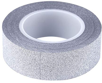 Tbkoly 10M Tape Stick Adhesive Sticker Decorative Paper DIY Silver