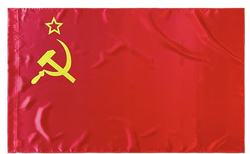 Durabol Rote Flagge, Sowjetunion, UdSSR, Kommunistisch, Russland, 150 x 90 cm, Satin