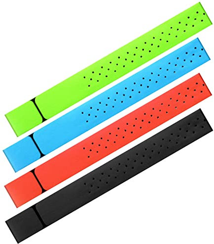 Oudain Ersatz-Armband für Herzfrequenzmesser, weich, verstellbar, kompatibel mit OTF (2,3 x 39,5 cm), 4 Stück