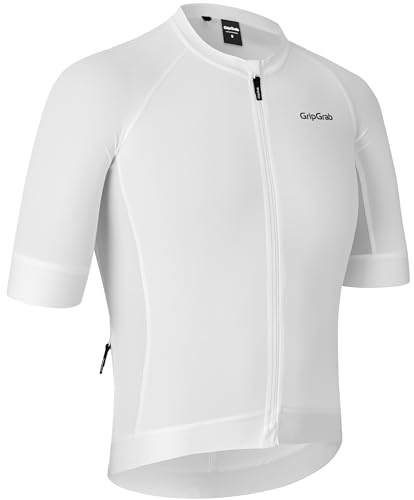 GripGrab PACR Radsport Kurzarmtrikot Herren - Sommer Rennrad Trikot Aero | Enganliegende Aero-Performance-Passform, Mesh-Einsätze für Belüftung, 3 Rückentaschen & YKK-Reißverschluss, MTB & Gravel