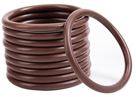 Braune FKM-O-Ring-Dichtung 13mm x 8mm x 2.5mm, 13mm AD, 8mm ID, 2.5mm Breite O-Ring-Dichtungen, Packung mit 10