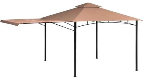 YGLONG Vela Ombreggiante Impermeabile Robusta Struttura in Acciaio, tettoia Esterna, Tenda Parasole, Adatta for Giardini, Cortili e Campeggio(11 ft. x 11 ft)