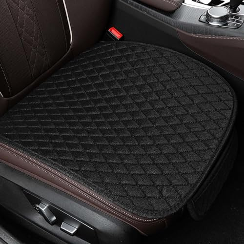 Dokeno Universal Autositzkappen, 2 Stück, rutschfeste, atmungsaktiv, 51 x 50 cm, schwarz, für Auto, Traktor