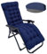 Mhwgo Cuscino per sdraio, cuscino per sdraio da giardino, Cuscino per Lettino Prendisole con Copertura Antiscivolo e Cinghie di Fissaggio, Chaise Longue Reclinabile da Giardino sdraio (02)
