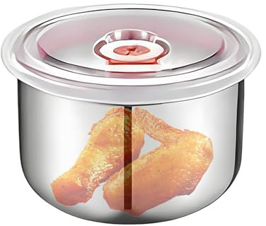 Boîte Goûter Inoxydable, Boîte Repas Enfant Anti-Fuites Pour Voyage, Stockage Pratique pour Repas Scolaires, Garderie et Usage Quotidien - Portions Alimentaires Compactes