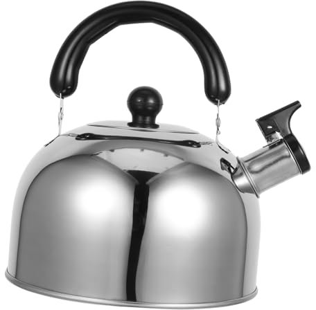 TOPPERFUN Hervidor De Acero Inoxidable Para Cocina Tetera De Silbadora Jarra Pequeña De Agua De Uso Diario Hogar