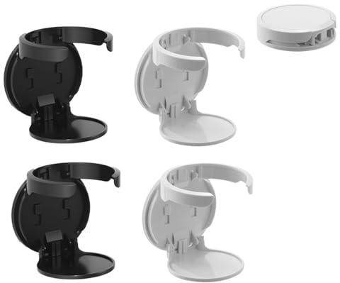 Generisch 4 Stück Klappbarer Getränkehalter, Becherhalter Wand Ohne Bohren, Wasserflaschenhalter Wandmontage zur Aufbewahrung von Getränken und Kaffee mit einem maximalen Durchmesser von 8,3 cm