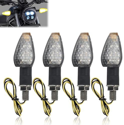 4PCS Motorcycle Led Turn Signal Light,14LED Mini Motorcycle Indicators