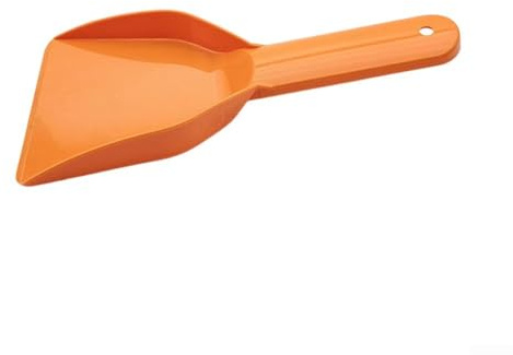 Raschietto per ghiaccio compatto per rimuovere il ghiaccio in frigorifero e la neve dell'auto, progettato con manico ergonomico antiscivolo per uno sbrinamento efficace e sicuro (arancione)