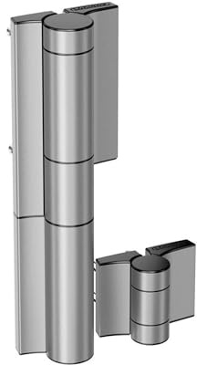 Locinox Mammoth 180-2 I Gartentorschließer dydraulisch und Torband | 180° Öffnungswinkel - Für Gartentore bis 150 kg I Farbe: Silber