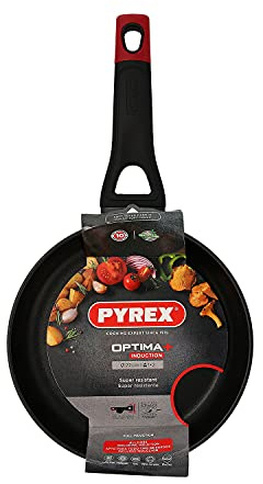 Pyrex Optima + Forged Aluminium Frying Pan 22 cm, Black,4937811