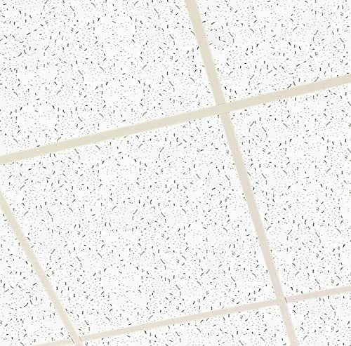 Suspended Ceiling FINE ND FISSURED Board Tiles 595mm x 595mm 600mm x 600mm Acoustic Mineral Fiber 8 Tiles in Box