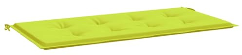 vidaXL Gartenbankauflage, Bankauflage Sitzkissen Outdoor, Polsterauflage Auflage für Gartenbank, Bankpolster Bankkissen, Hellgrün 120x50x4cm Oxford-Gewebe